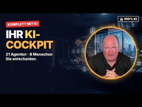 KI-Unternehmens-Cockpit: 21 KI-Agenten steuern, Sie entscheiden (Demo)