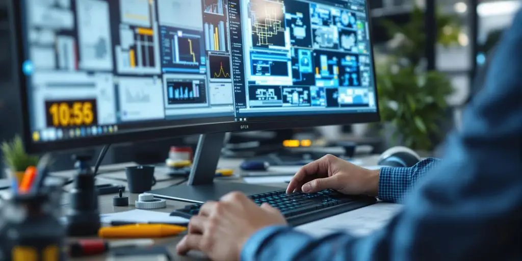Moderne Technologie und Entwicklungsingenieure