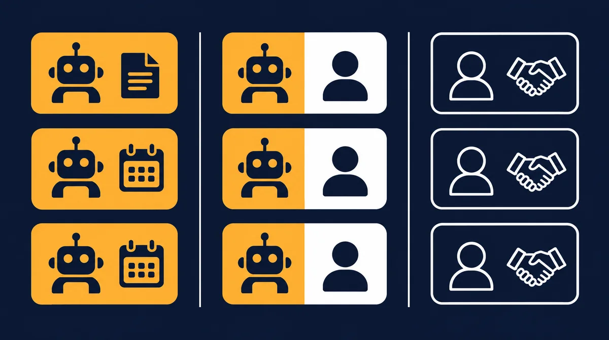 AI in HR: HR tasks in the org chart, AI prepares and a human approves