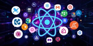 Bunte Icons der besten React-Frameworks 2025